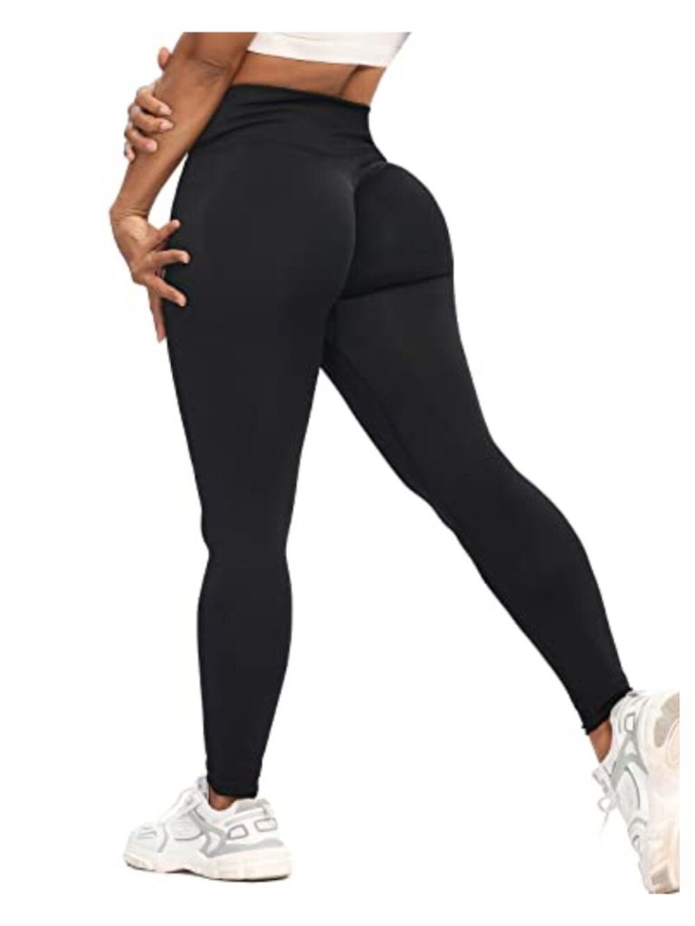 Seamless Compression Yoga Leggings High Waist Butt Lift Scrunch Tummy Control